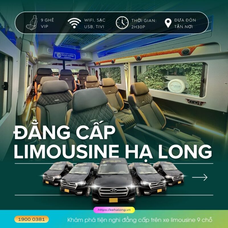 Thuê xe limousine 9 chỗ đi Quảng Ninh – Xe VIP, tiện nghi đẳng cấp 3 Khám phá tiện nghi đẳng cấp trên xe limousine 9 chỗ